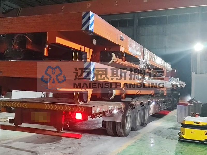 福建某核電項(xiàng)目 三臺龍骨RGV移動車客戶現(xiàn)場