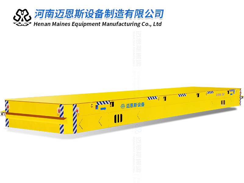 縱橫移動重載舵輪電動平車試機成功